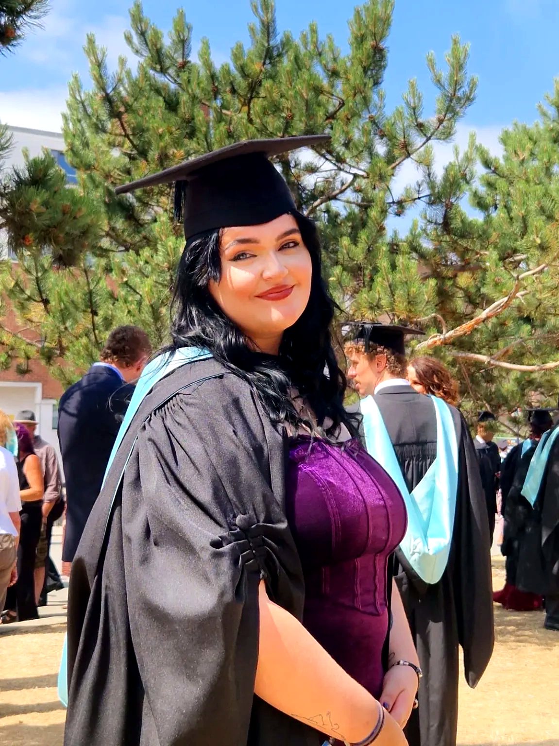 Chloe Newsome at her graduation